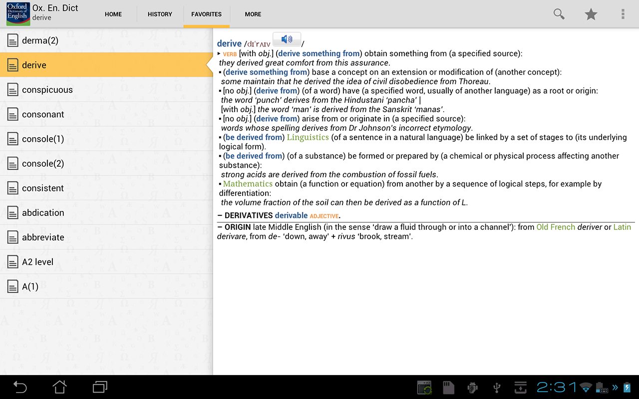 Oxford dictionary of english app review exligalo