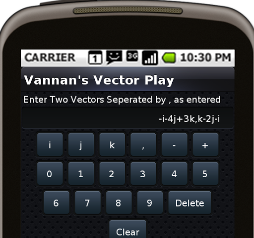 Vector Algebra Cal