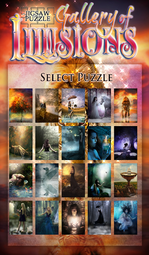 Android application Live Jigsaws - Illusions screenshort