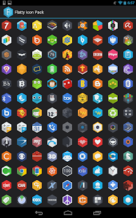 Flatty - A Flat Hex Icon Pack - screenshot thumbnail