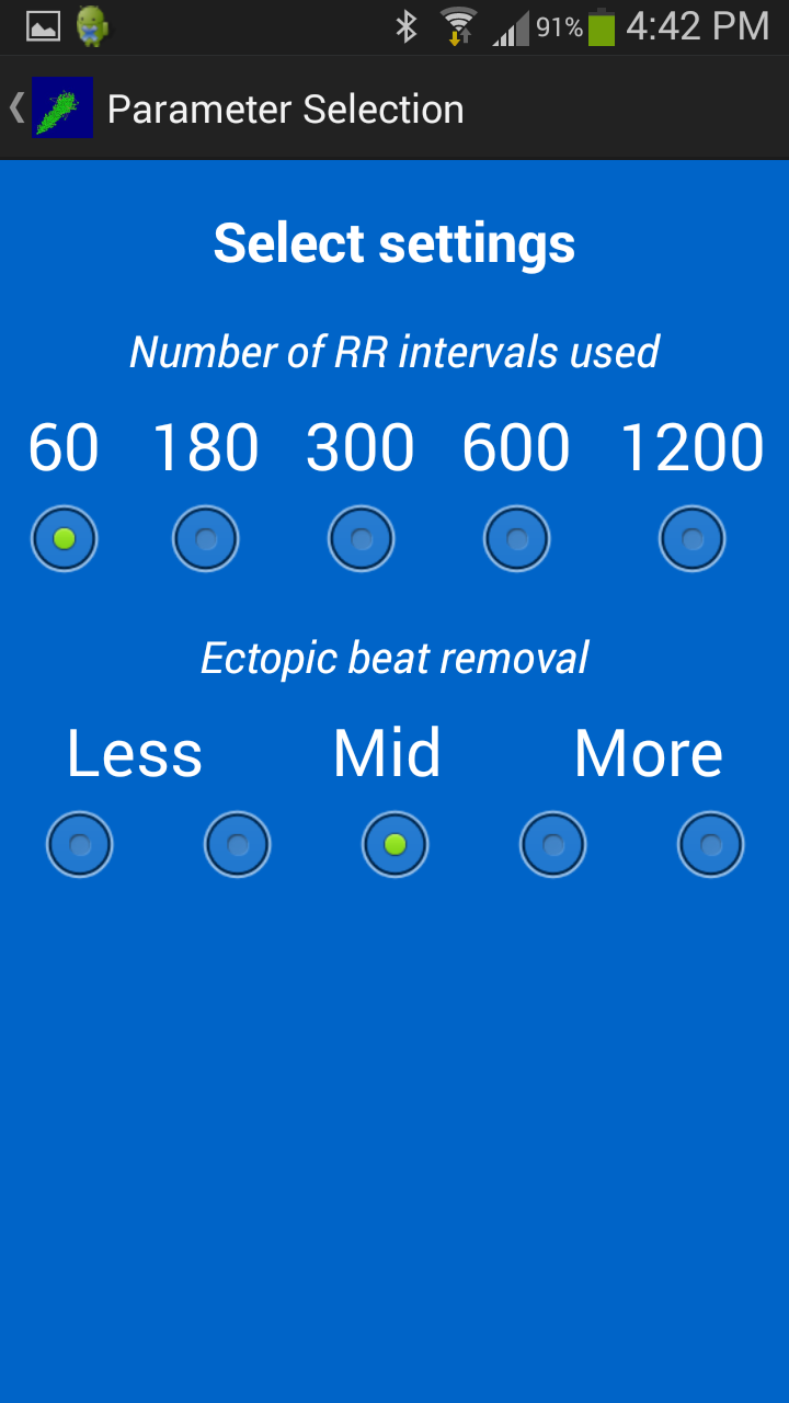 HRVxtPro Screen 3