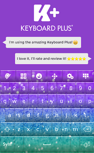 Glitter Keyboard Theme