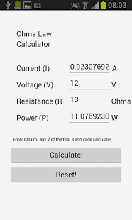 Lastest Ohms Law Calculator APK