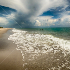 A Perfect Day/ Empty Beach by Sandy Friedkin - Landscapes Beaches
