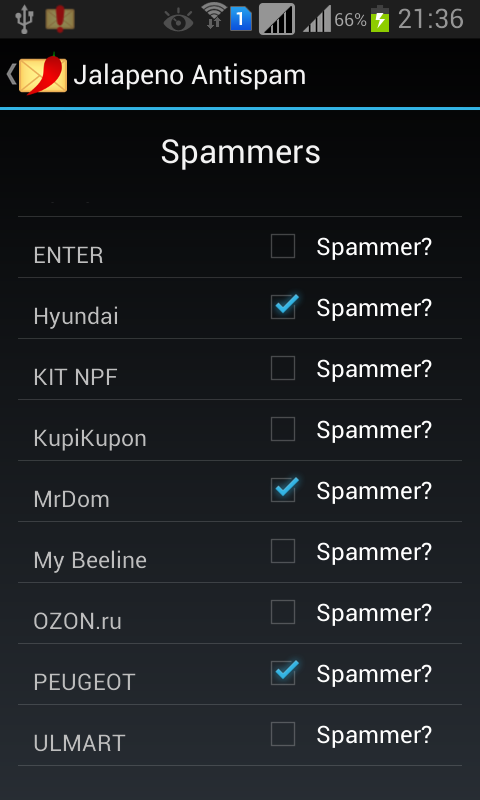 Jalapeno Antispam Pro Screen 3