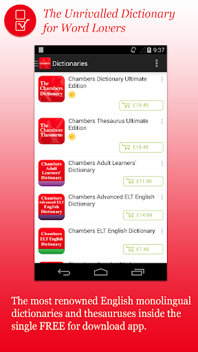 Chambers English dictionaries