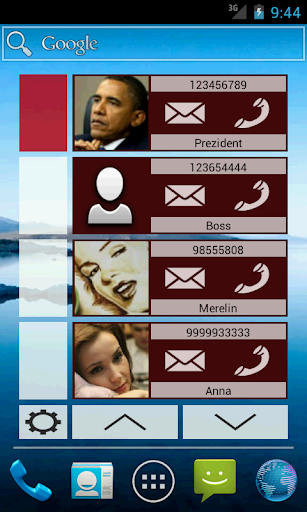 Contact Widget 4 groups