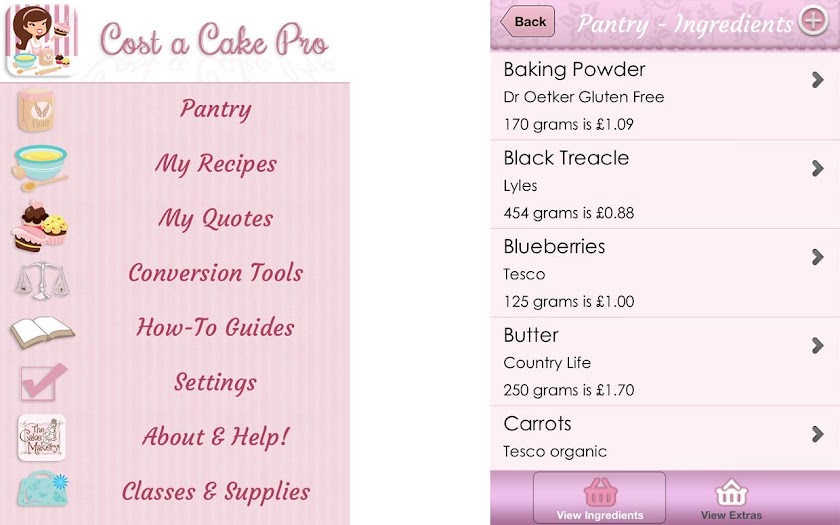 Cost A Cake Pro Screen 1