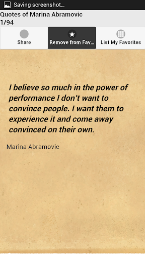 Quotes of Marina Abramovic
