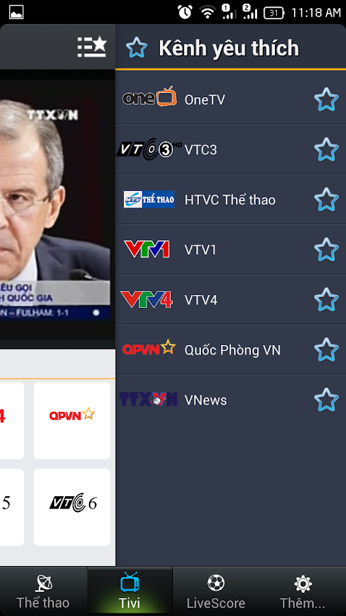 Bong Da K+ Xem Tivi Truc Tuyen - screenshot
