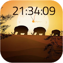 Awesome Clock Live Wallpaper mobile app icon