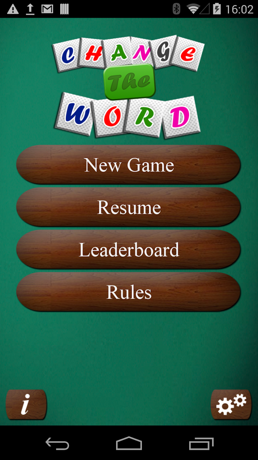 Change The Word Screen 1