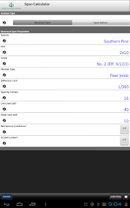 Screenshot AWC Span Calc v2.0.1 (build 13)