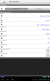 AWC Span Calc