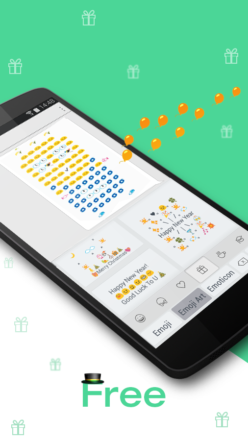 Android application TouchPal Emoji&amp;Color Smiley screenshort