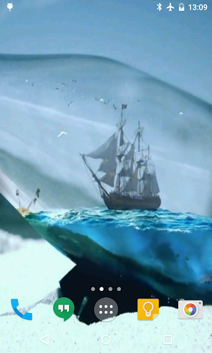 Ship in Bottle Live Wallpaper