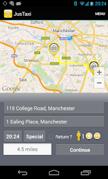 Justaxi: A Taxi Comparison App poster 2