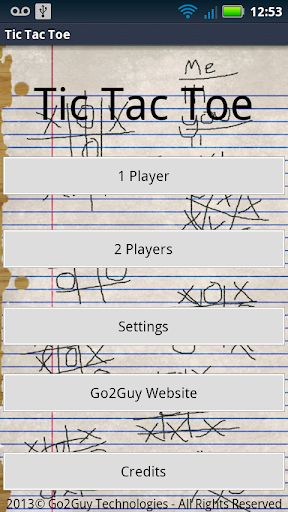 Tic Tac Toe Game PRO