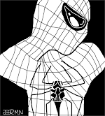 Slenderman using spiderman costume