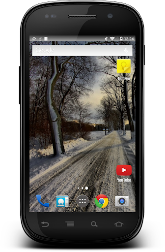 Snow Landscape Theme Wallpaper