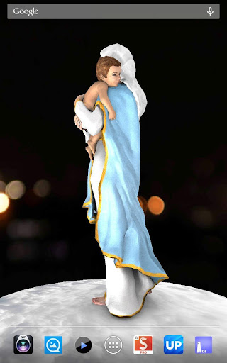 【免費個人化App】3D Mother Mary Live Wallpaper-APP點子