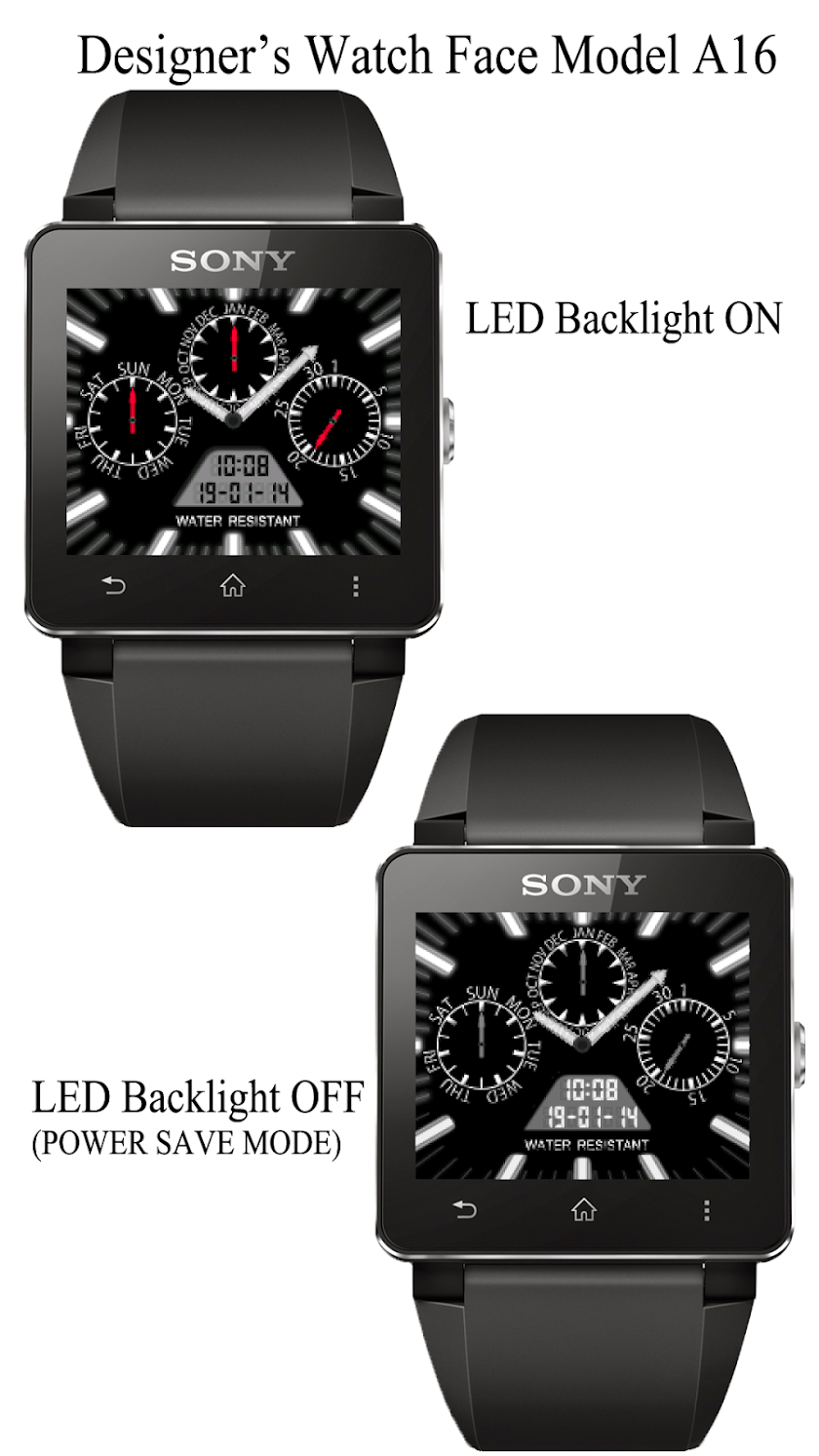 A16 WatchFace for SmartWatch2 Screen 3