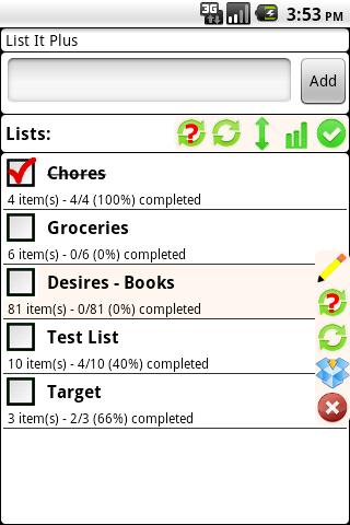 List It Plus Screen 1