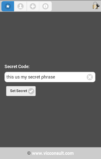 Hide Secret Contacts List