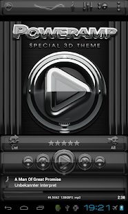 Free Download Poweramp skin Black Glas delux APK
