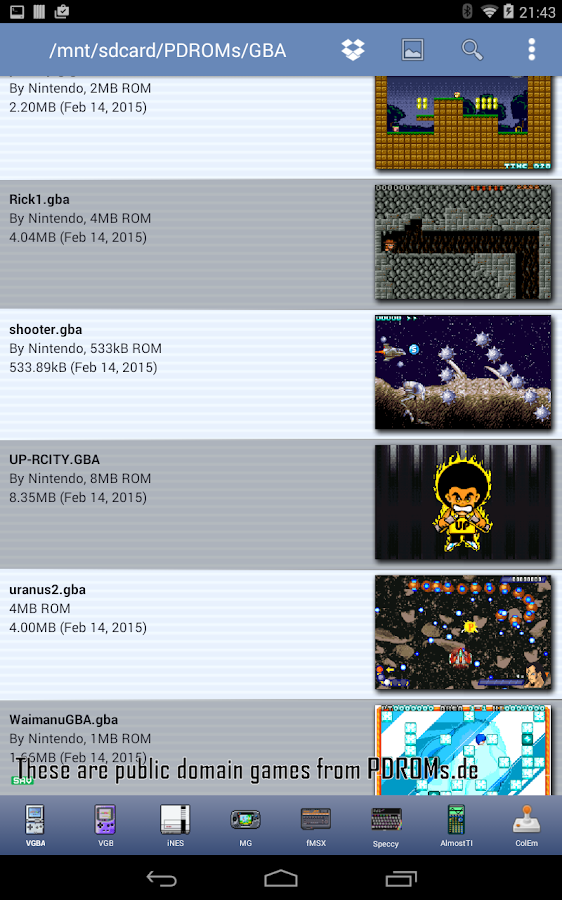 VGBAnext GBA/GBC/GB Emulator Android Apps on Google Play