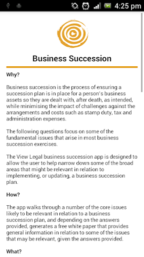 View Legal Business Succession