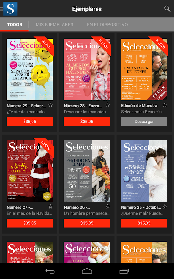 Revista Selecciones En Espa 241 Ol Android Apps On Google Play