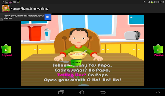 Kids Rhyme Johnny Yes Papa Screenshots 7