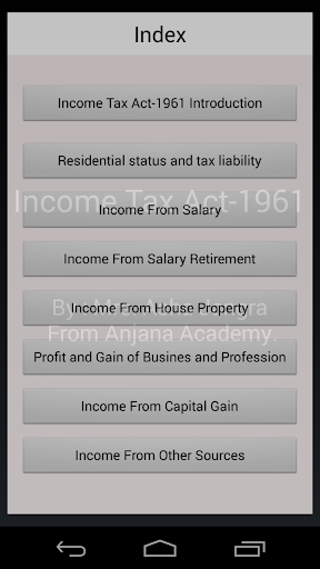 Income Tax Notes