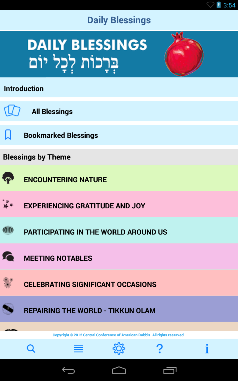 Daily Blessings Screen 2