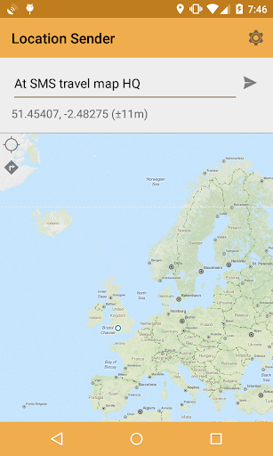 SMS Travel Map Location Sender