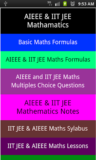 iit aieee mathmatics