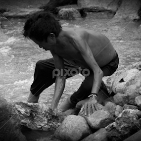 Real by Dadan Rivall - Black & White Portraits & People