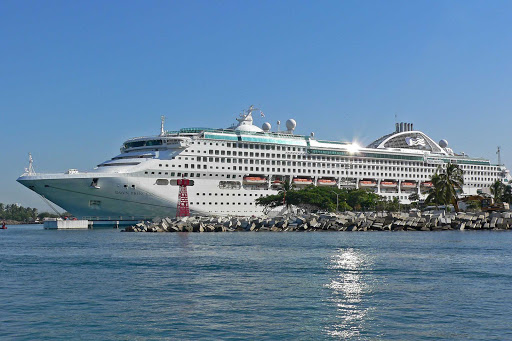 Dawn-Princess-Puerto-Vallarta-Mexico - Dawn Princess in Puerto Vallarta, Mexico.