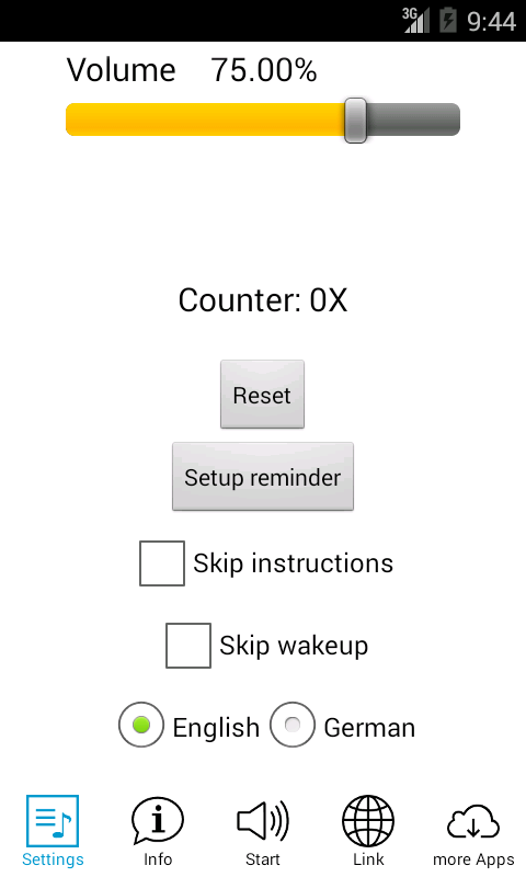 Android application Get Resilient! Hypnosis screenshort
