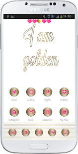 Lastest Gold Class Go Launcher APK