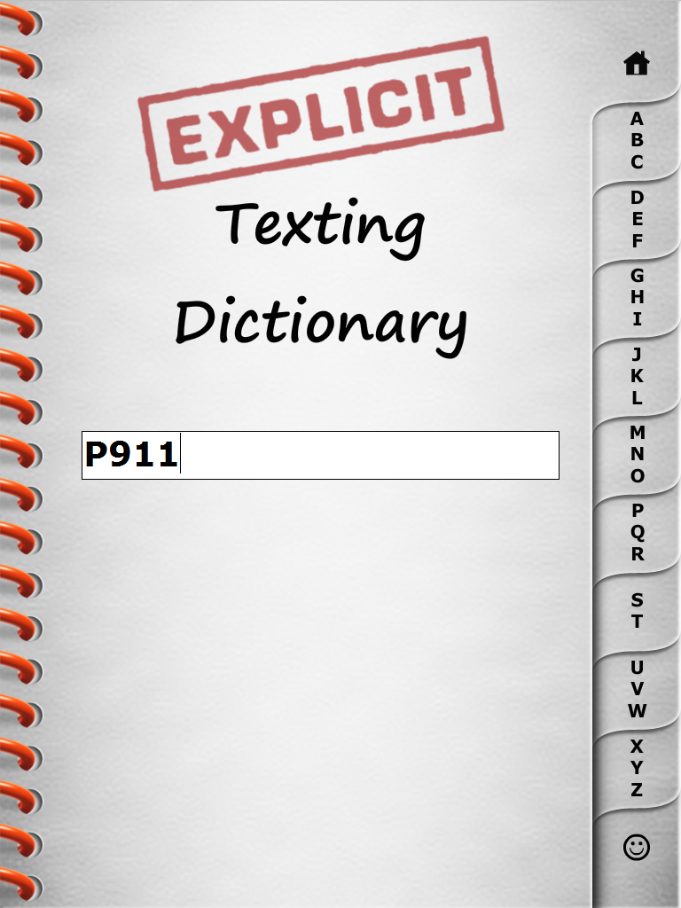 Explicit Texting Dictionary Screen 3