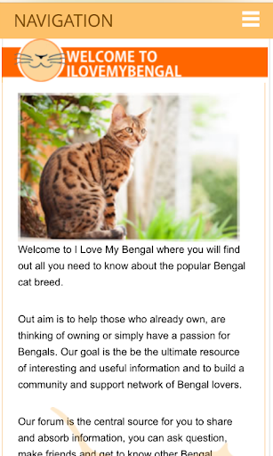 I Love My Bengal