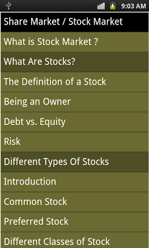 Share Market Guidance