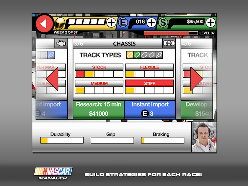 NASCAR Manager Screen 2