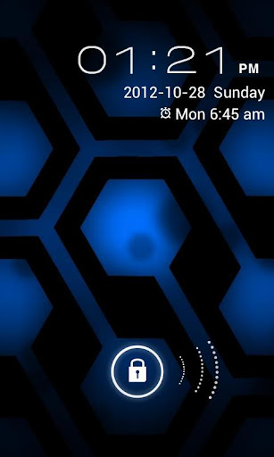 【免費個人化App】Jelly Bean Blue Hex Lite LWP-APP點子