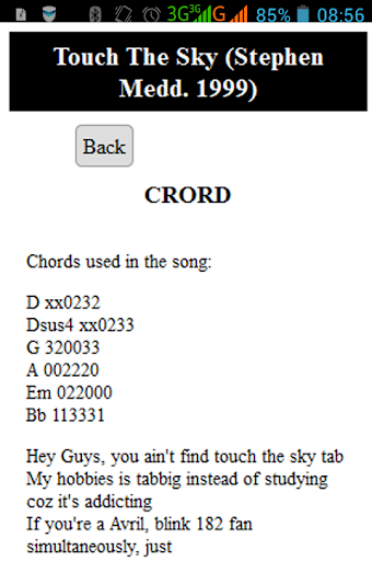 【免費書籍App】Chords n Lyrics Avril- Stephen-APP點子