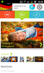 Screenshot dell'applicazione Android German in a Month: Audio course, listening lessons