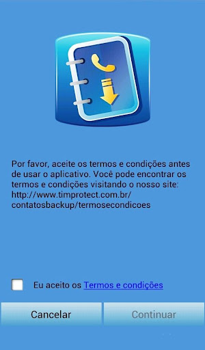 TIM PROTECT Contatos Backup