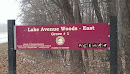 Lake Ave Woods East Sign